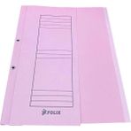 Folix Kapsüllü 1. Kalite Yarım Kapak Dosya Pembe 25'li ( 1 Paket ) 24 x 32 cm