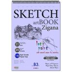 Folix Sketchbook Zigana 34,5x49,5 cm Spiralli 150 gr 25 Yaprak Eskiz Defteri