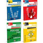 Follow The Colors 6. Sınıf Ingilizce Soru Bankası Seti Blue Red Green Yellow Practice Test Vocabulary Skills Book