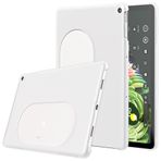 Foluu Google Pixel Tablet 2023 için Slim Fit Tablet Kılıfı, Şarj Hoparlör Yuvası ile Uyumlu, Kaymaz Tutuşlu Ultra İnce Mat PC, Google Pixel Tablet 2023 için Tam Koruyucu Kılıf (Şeffaf)