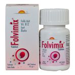 Folvimix Folik Asit Vitamin B12 İyot Biotin 60 Tablet