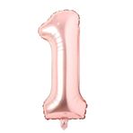 Folyo Balon 1 Rakamı Helyum Balon 76 Cm (ROSEGOLD)