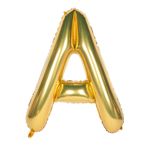 Folyo Balon A Harfi Helyum Balon 16 inch (GOLD)