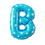 Folyo Balon B Harfi Helyum Balon 16 inch (MAVİ)