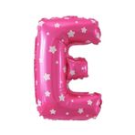 Folyo Balon E Harfi Helyum Balon 16 İnch (PEMBE)