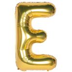 Folyo Balon E Harfi Helyum Balon 36 Cm Gold Renk - E Harf