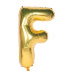 Folyo Balon F Harfi Helyum Balon 16 İnch (GOLD)