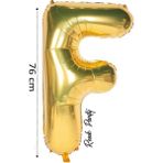 Folyo Balon F Harfi Helyum Balon 76 cm Gold Renk - F Harf Balon - Harf Folyo Balon - 34 Inch - Altın