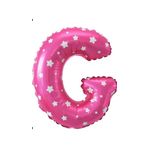 Folyo Balon G Harfi Helyum Balon 16 İnch (PEMBE)