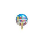 Folyo Balon Happy Birthday Renkli 18 İNC