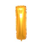 Folyo Balon I Harfi Helyum Balon 16 İnch (GOLD)