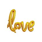Folyo Balon Love El Yazılı Helyum Balon (GOLD)