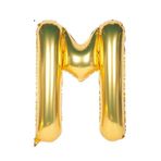 Folyo Balon M Harfi Helyum Balon 16 İnch (GOLD)