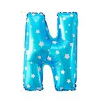 Folyo Balon N Harfi Helyum Balon 16 İnch (MAVİ)