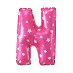 Folyo Balon N Harfi Helyum Balon 16 İnch (PEMBE)