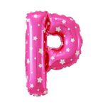 Folyo Balon P Harfi Helyum Balon 16 İnch (PEMBE)