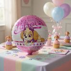 Folyo Balon Paw Patrol Skye 45x45 cm Doğum Günü Parti Süsleme Balonu Çocuk Konsept