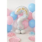 Folyo Balon SORU İŞARETİ 60x110cm Cinsiyet Partisi Ayakta Durabilen Cinsiyet Partisi Temalı Folyo Balon