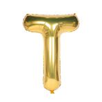 Folyo Balon T Harfi Helyum Balon 16 İnch (GOLD)