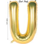 Folyo Balon U Harfi Helyum Balon 100 cm Gold Renk - U Harf Balon - Harf Folyo Balon - 40 Inch