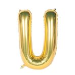 Folyo Balon U Harfi Helyum Balon 16 İnch (GOLD)