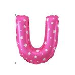 Folyo Balon U Harfi Helyum Balon 16 İnch (PEMBE)