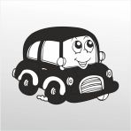 Folyo Sticker Tatlı Araba
