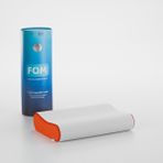 FOM Mini Flex Visco Çocuk Ve Seyahat Uyku Yastık, Ortopedik, 50 X 30 X 11/9, Turuncu - 50 x 30 cm