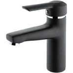 Foma Vista Mat Siyah Black Lavabo Bataryası