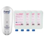 Fomy Hassas 4'lü ve 1 Adet Dispenser 1000 ml El Yüz Vücut Temizlik Köpüğü