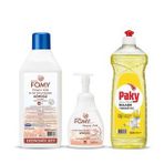 FOMY Hassas Cilt Köpük Sabun Seti + PAKY Elde Bulaşık Deterjanı