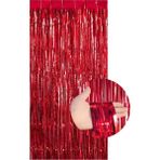 Fon Perde Kapı Perdesi Kırmızı Renkli Arka Fon Süs Parti Fonu - 100 x 220 cm - Bakır
