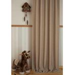 Fon Perde Keten Bej Rengi 1-2 Seyrek Pile 60X260