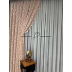 Fon Perde Tül Fon Somon Renk 90 270 1 Takım 2 Adet Sık Pileli 001 somon