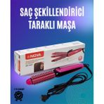Fön ve Tarama Işlemini Birleştiren Pratik Saç Tarağı Dinç Store - Ahşap - Gri