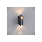 FoneLight Lunara Glass Alüminyum Çift Yönlü Cam Detaylı Aplik Antrasit