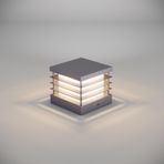 FoneLight Set Üstü Bahçe Aydınlatma 24x24 cm – Alüminyum Gövde, 3000K Sıcak Beyaz Işık, IP65 Suya Dayanıklı, Modern Dış Mekan Dekoratif Lamba