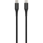 Fonemax Ultra Toughness USB-C to Lightning USB Şarj ve Data Kablosu - Siyah