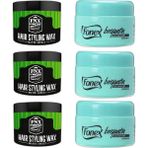 Fonex Barber Wax 150 Ml & Briyantin 150 Ml 6'Lı Set