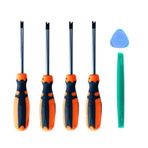 Fongmore U tornavida, U çatal tipi, 1,7 mm, 2,0 mm, 2,3 mm, 2,6 mm, kaymaz tornavida seti, manyetik, çok fonksiyonlu el aleti ile hassasiyet, 4 adet
