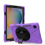 Fonrest Galaxy Tab S6 Lite 10.4 2022/2020/2024 (SM-P610/P615/P613/P619/P620/P625) için Sağlam Kılıf, 360° Dönebilen Destek Çubuğu ve S Kalem Tutucu, El/Omuz Askılı Ağır Hizmet Darbeye Dayanıklı Kılıf