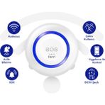 Fonri Akıllı Kablosuz SOS Panik Butonu, 2 Yıl Garantili, Google Asistan ve Tuya Destekli, Wifi, Çoklu bildirim