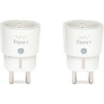 Fonri Akıllı Priz (16 AMPER) 2'li Set, Uzaktan Kontrol, Anlık Enerji Tüketim Takip, Wifi, Zamanlayıcı, 2 Yıl Garantili, Tuya Destekli - 2 Adet