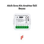 Fonri Wifi Akıllı Sıva Altı Çiftli Kontrol Rölesi QS-WIFI-SEC02 - 1 Adet