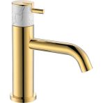 Fontana FA-4012M Fırçalanmış Altın & Mermer Lavabo Bataryası