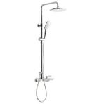 Fontana FG-1554 Krom Beyaz Banyo Bataryalı Duş Sistemi