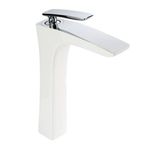 Fontana - Yüksek Tip Lavabo Bataryası Krom, Beyaz OUTLET - FG-1524-