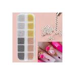Fontenay 12'Li Havyar Tırnak Taş Süsleme Nail Art Boncukları 4 Renk Renkli