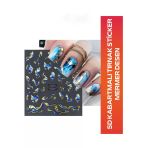 Fontenay 5D Kabartmalı Tırnak Sticker Mermer Desen Nail Art Sticker Th-1443