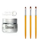 Fontenay Ellisan Protez Tırnak Jeli Builder Gel 56 Gram + Tırnak Süsleme Desen Fırçası Seti No:2192